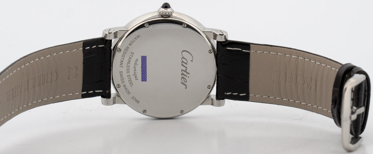 Cartier Rotonde 3749 W1556369 Calendar Aperture Power Reserve Steel 40mm Manual