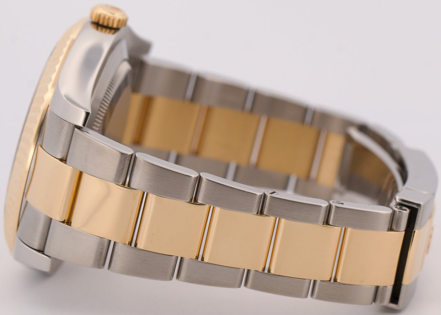 Rolex Datejust II FACTORY IVORY DIAMOND 18K Gold Steel OYSTER 41mm 116333 Watch