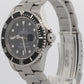 Unpolished 2010 Rolex Submariner 16610 Black Rehaut No-Holes 40mm Box Papers
