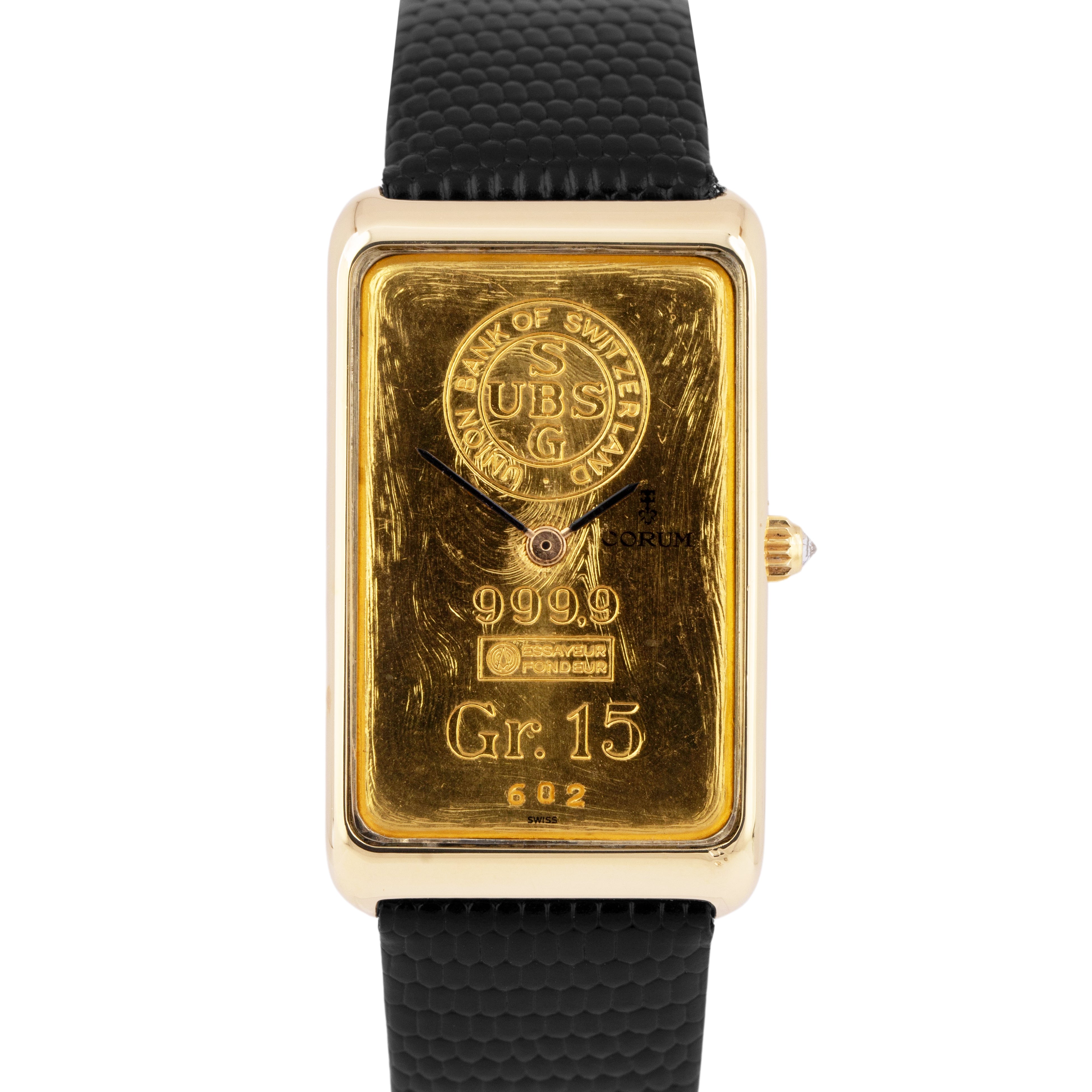 Corum 18K & Diamonds 5 Gram Swiss UBS Ingot Watch sold at auction on 16th  February | Bidsquare