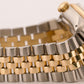 Rolex DateJust 36mm CHAMPAGNE TAPESTRY Two-Tone 18K Gold Steel JUBILEE 16233
