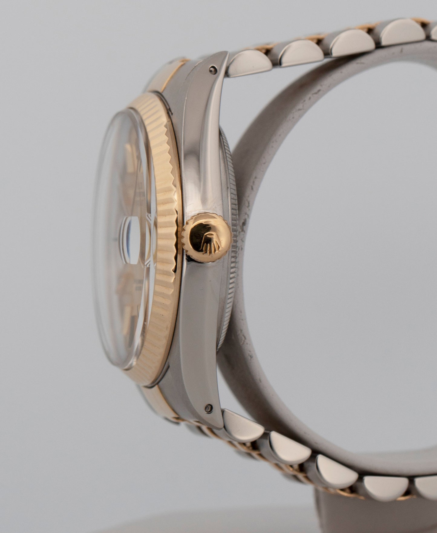 Rolex DateJust 36mm Champagne 18K Yellow Gold Steel JUBILEE Two-Tone Watch 16013