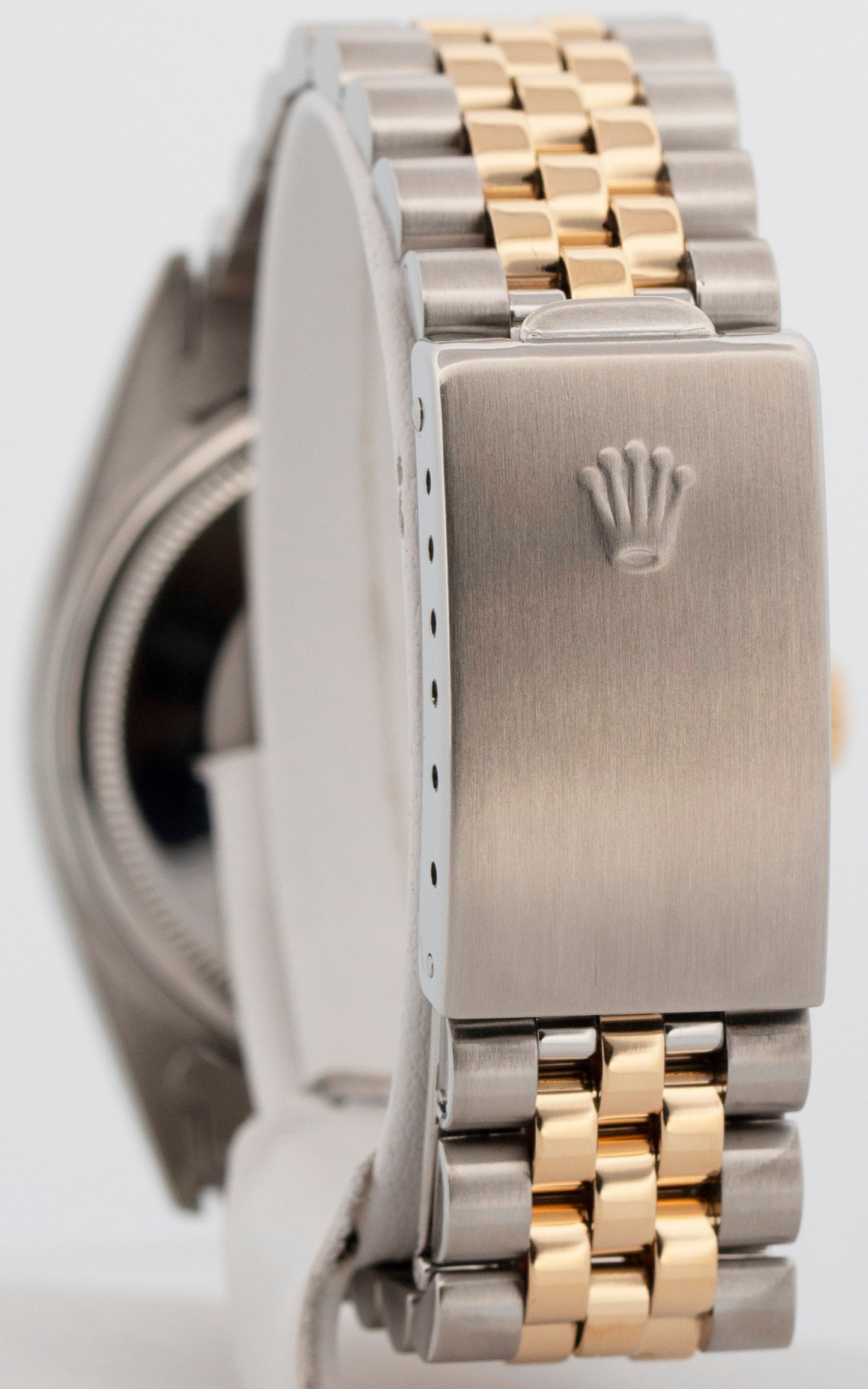 Rolex DateJust 36mm Champagne 18K Yellow Gold Steel JUBILEE Two-Tone Watch 16013
