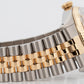 Rolex DateJust 36mm Champagne 18K Yellow Gold Steel JUBILEE Two-Tone Watch 16013