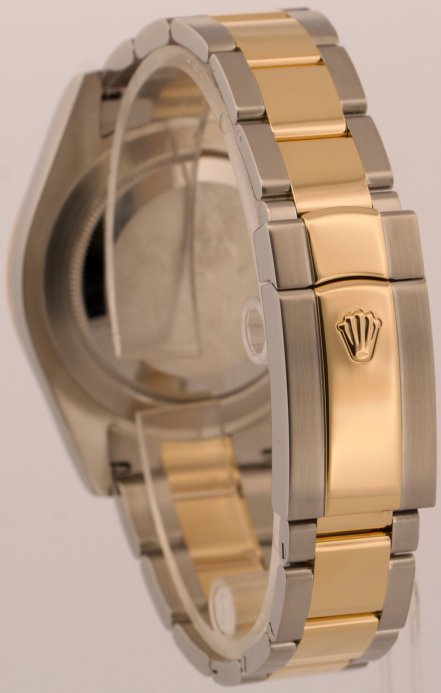 PAPERS Rolex Datejust II CHAMPAGNE MOTIF 18K Gold Steel OYSTER 41mm 116333 BOX