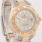 Rolex Yacht-Master 40mm SILVER 18K Two-Tone 18K Yellow Gold Steel 16623 Watch
