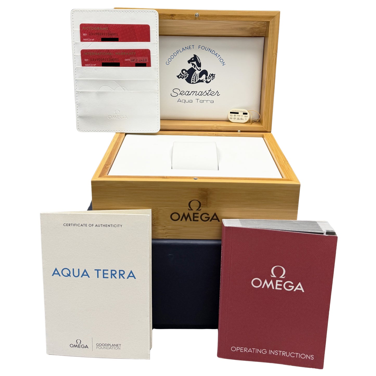 2023 PAPERS Omega Seamaster Aqua Terra GOOD PLANET Titanium 23190392104001 Watch