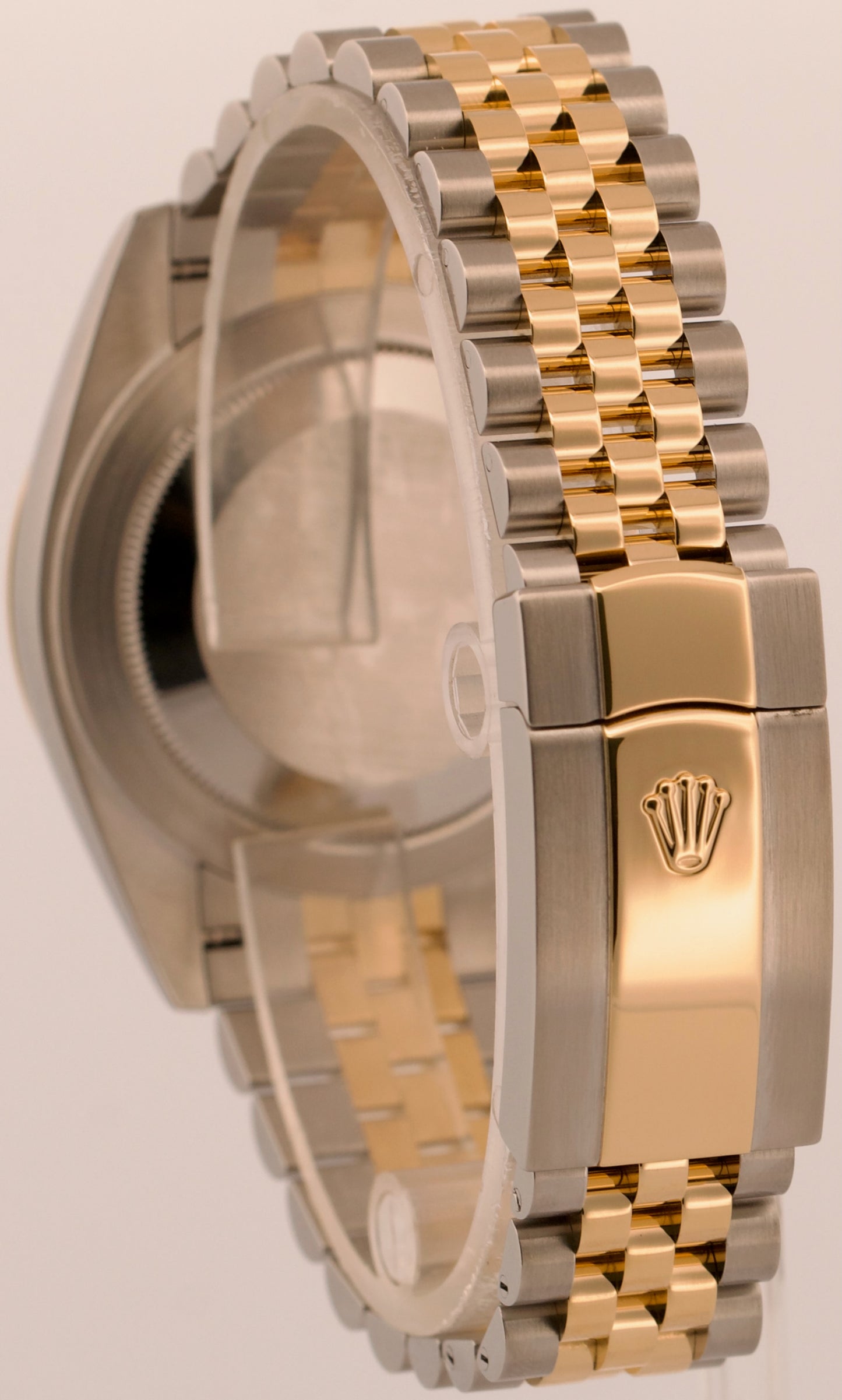 2021 PAPERS Rolex DateJust 41 CHAMPAGNE 18K Gold Steel JUBILEE 41mm 126333 BOX