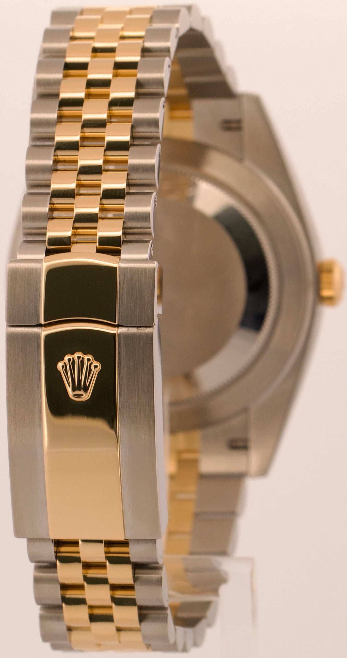 2021 PAPERS Rolex DateJust 41 CHAMPAGNE 18K Gold Steel JUBILEE 41mm 126333 BOX