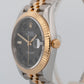PAPERS Rolex DateJust 41mm WIMBLEDON Two-Tone 18K Gold JUBILEE Fluted 126333 BOX