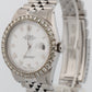 Rolex DateJust 36mm White Roman DIAMOND Stainless Steel JUBILEE Watch 16014 BOX