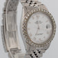 Rolex DateJust 36mm White Roman DIAMOND Stainless Steel JUBILEE Watch 16014 BOX