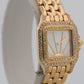 Ladies Cartier Panthere 86691 Small Factory MOP Sunset Diamond 18K Quartz 22mm