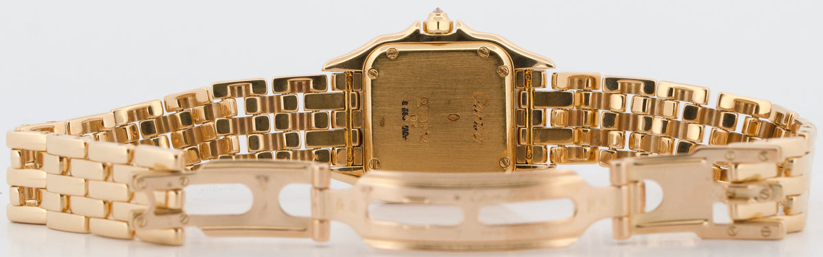 Ladies Cartier Panthere 86691 Small Factory MOP Sunset Diamond 18K Quartz 22mm