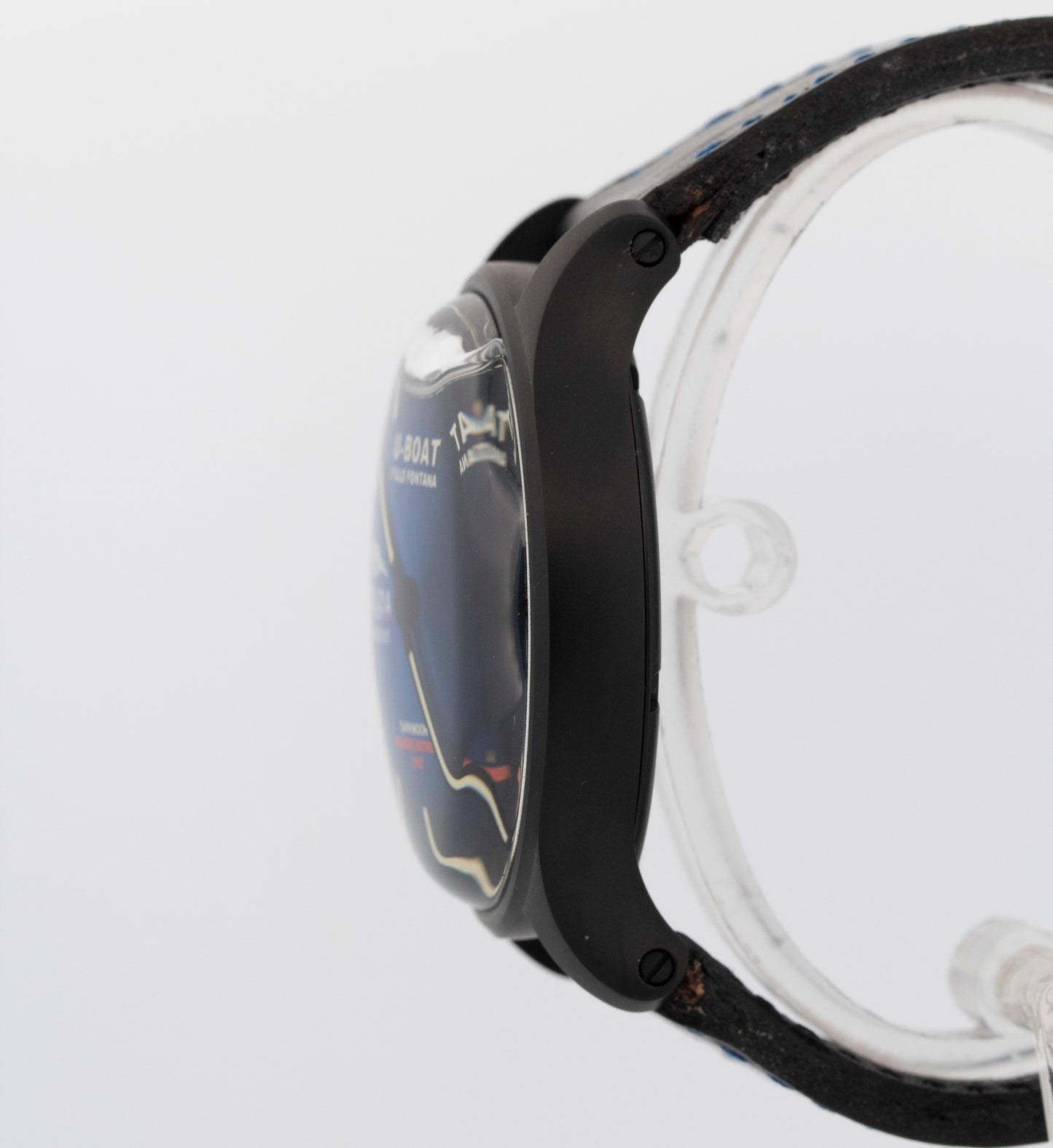 2024 U-Boat Darkmoon Pantera 44mm Stainless Steel Black PVD Blue Watch 9180 BOX