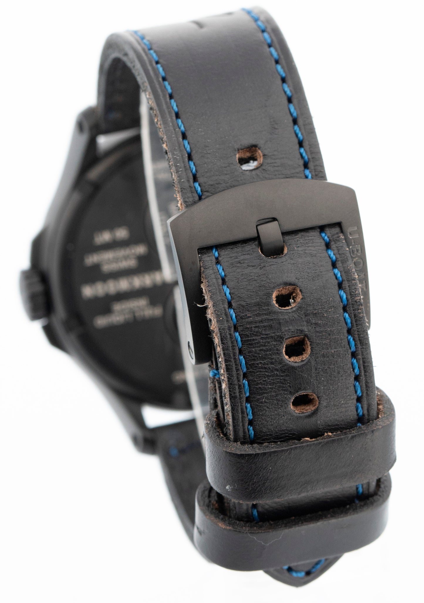 2024 U-Boat Darkmoon Pantera 44mm Stainless Steel Black PVD Blue Watch 9180 BOX