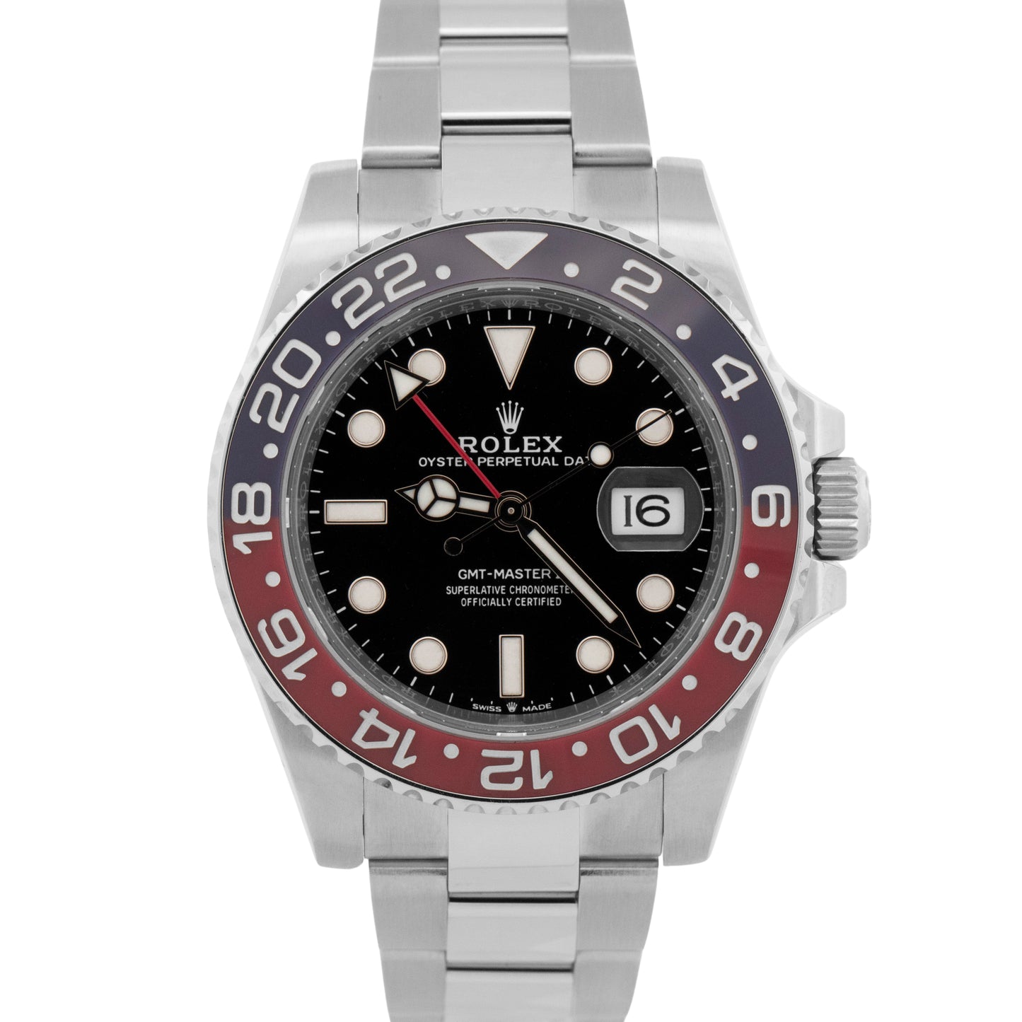 2023 PAPERS Rolex GMT-Master II Red Blue PEPSI Oyster 40mm 126710 BLRO Watch BOX