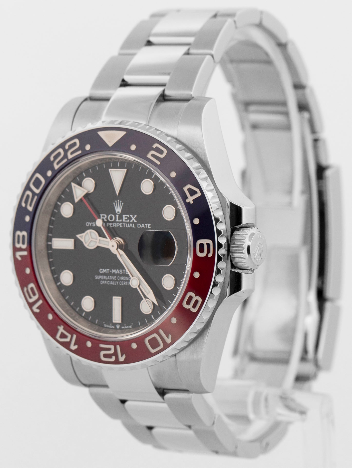 2023 PAPERS Rolex GMT-Master II Red Blue PEPSI Oyster 40mm 126710 BLRO Watch BOX