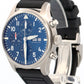 IWC Pilot Le Petit Prince IW377714 Blue 43mm Steel Rubber Chronograph Watch