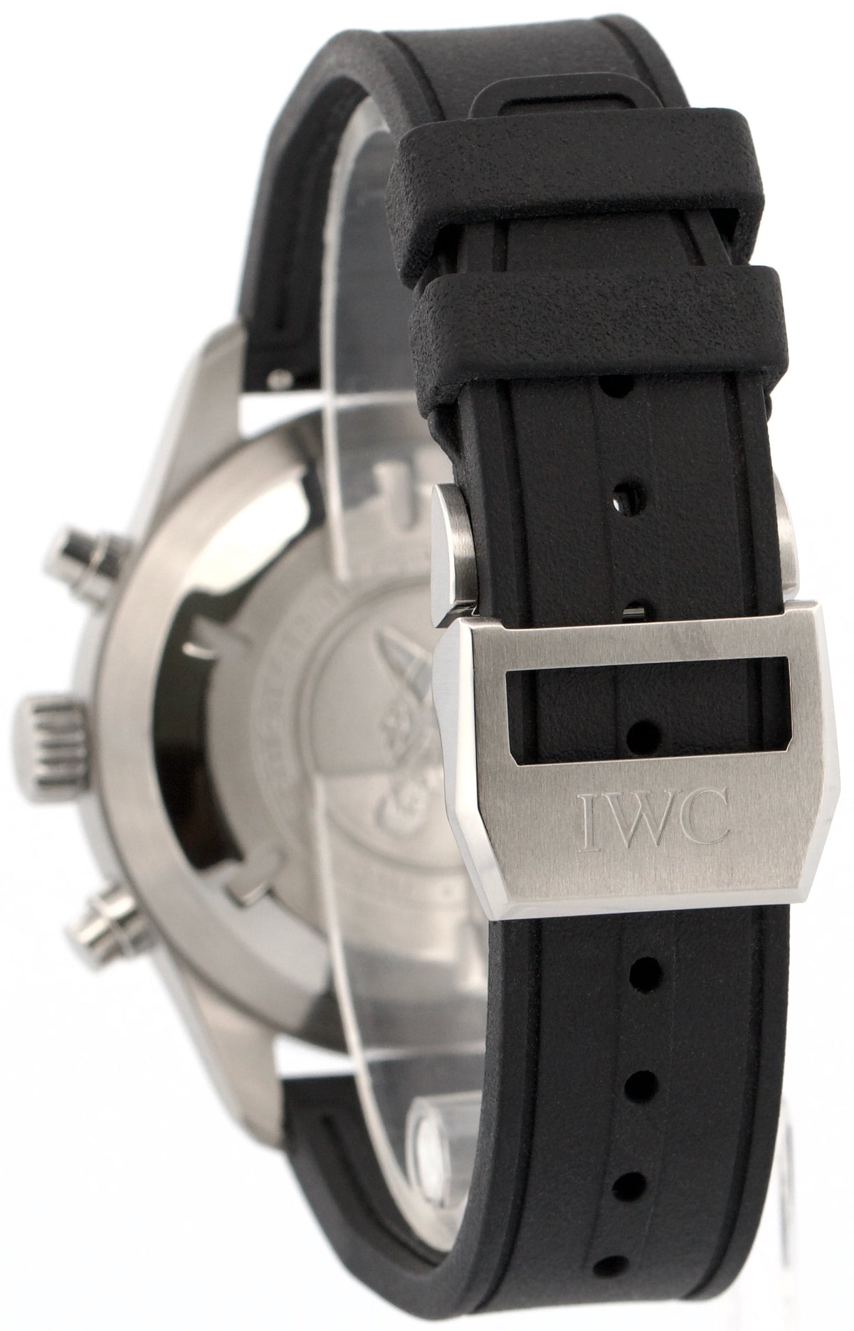 IWC Pilot Le Petit Prince IW377714 Blue 43mm Steel Rubber Chronograph Watch