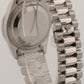 Rolex Day-Date President FACTORY SILVER DIAMOND 36mm 950 Platinum Watch 18346