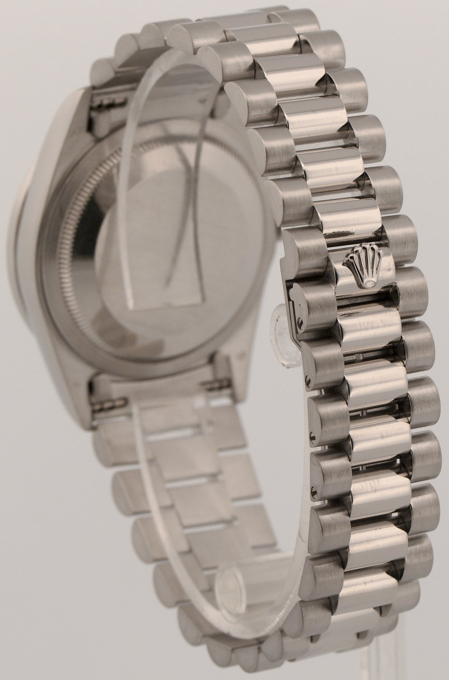 Rolex Day-Date President FACTORY SILVER DIAMOND 36mm 950 Platinum Watch 18346