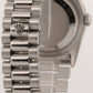 Rolex Day-Date President FACTORY SILVER DIAMOND 36mm 950 Platinum Watch 18346