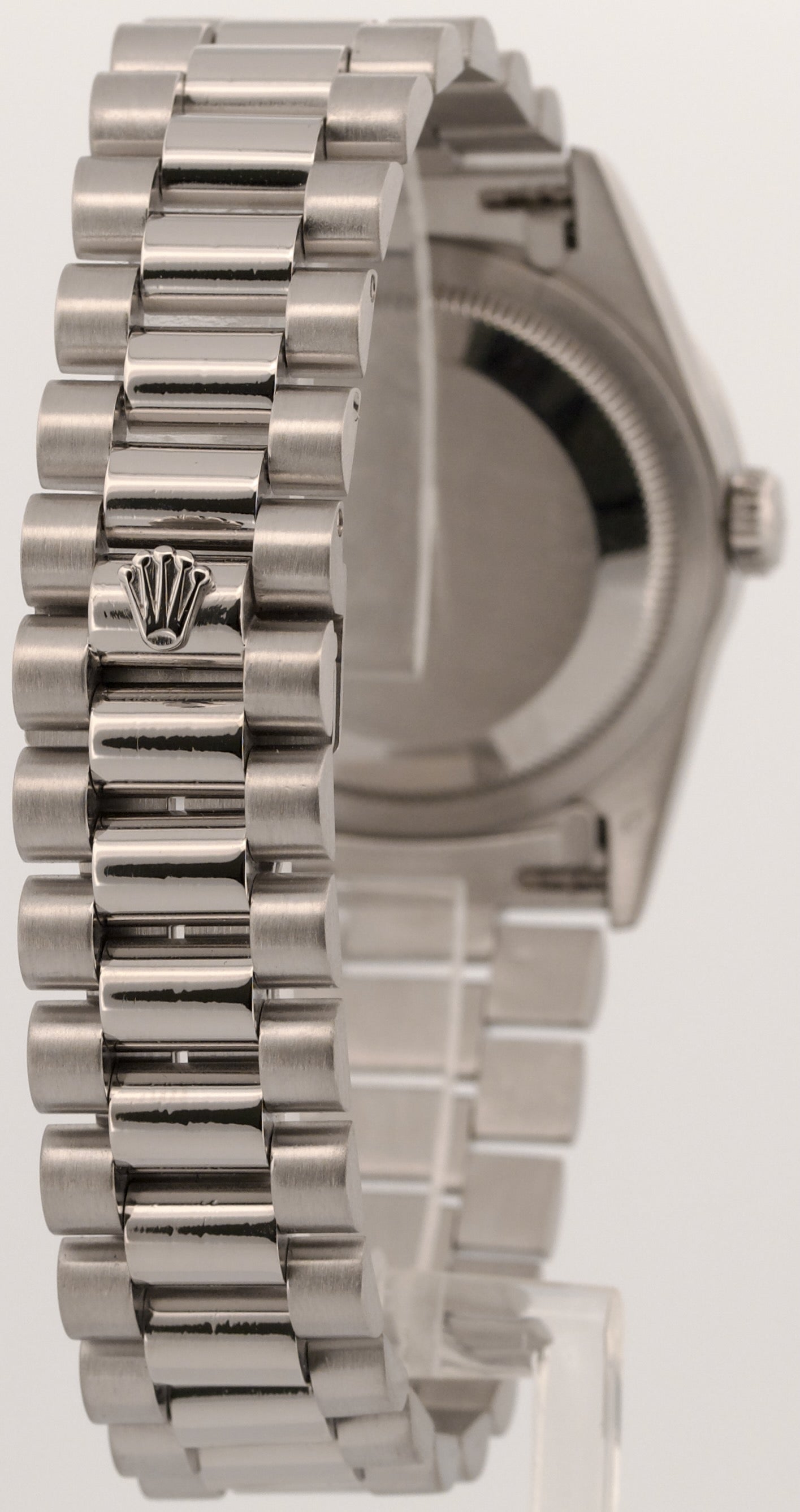 Rolex Day-Date President FACTORY SILVER DIAMOND 36mm 950 Platinum Watch 18346