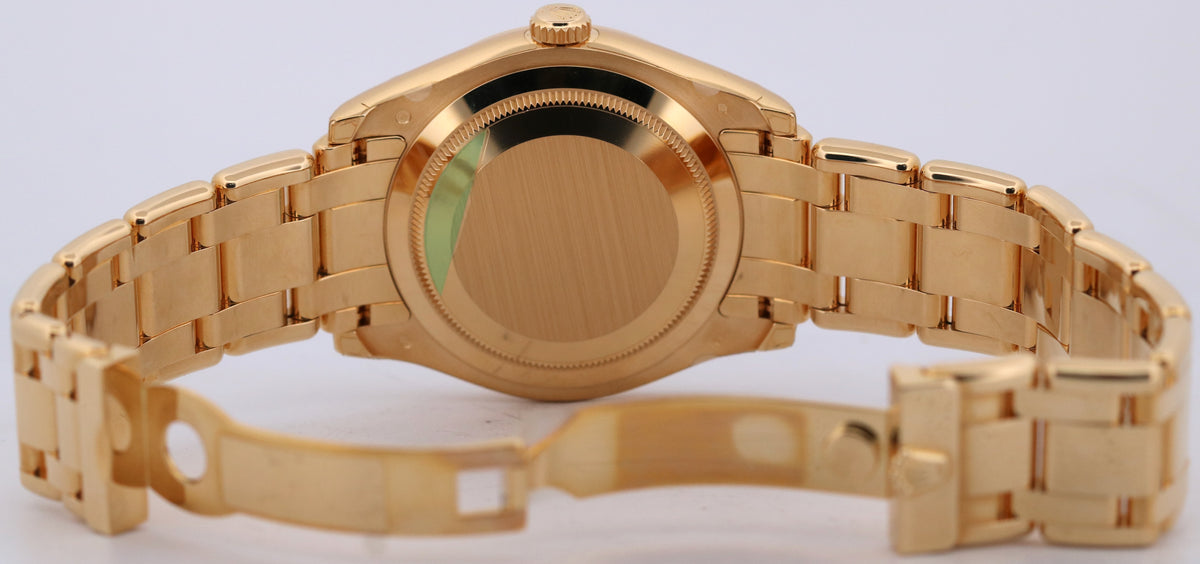 New Stickered Rolex Day-Date Pearlmaster 18948 Meteorite Diamond NOS Box Papers