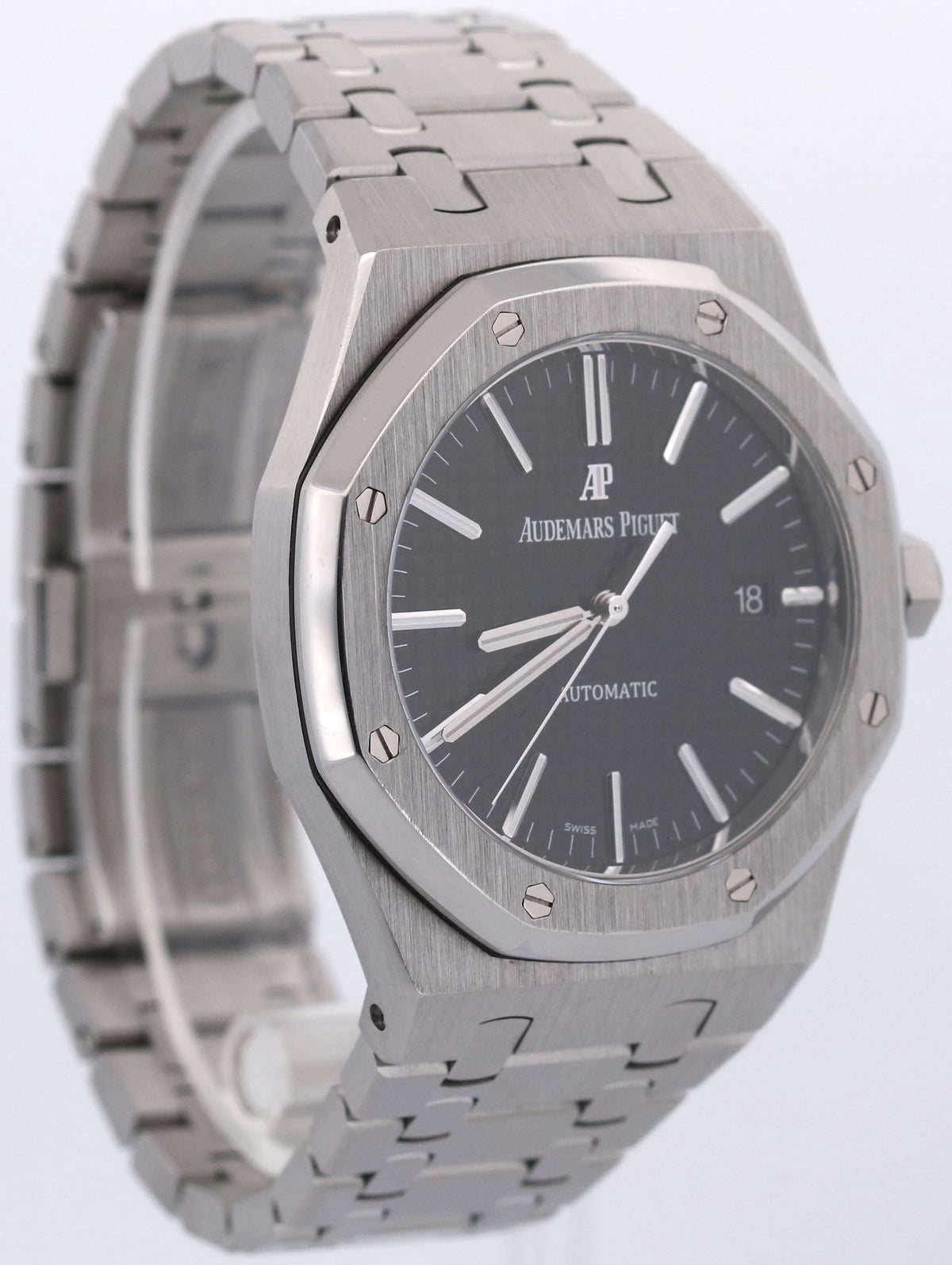 Audemars Piguet Royal Oak 15400ST.OO.1220ST.01 Black 41mm Stainless Steel Watch