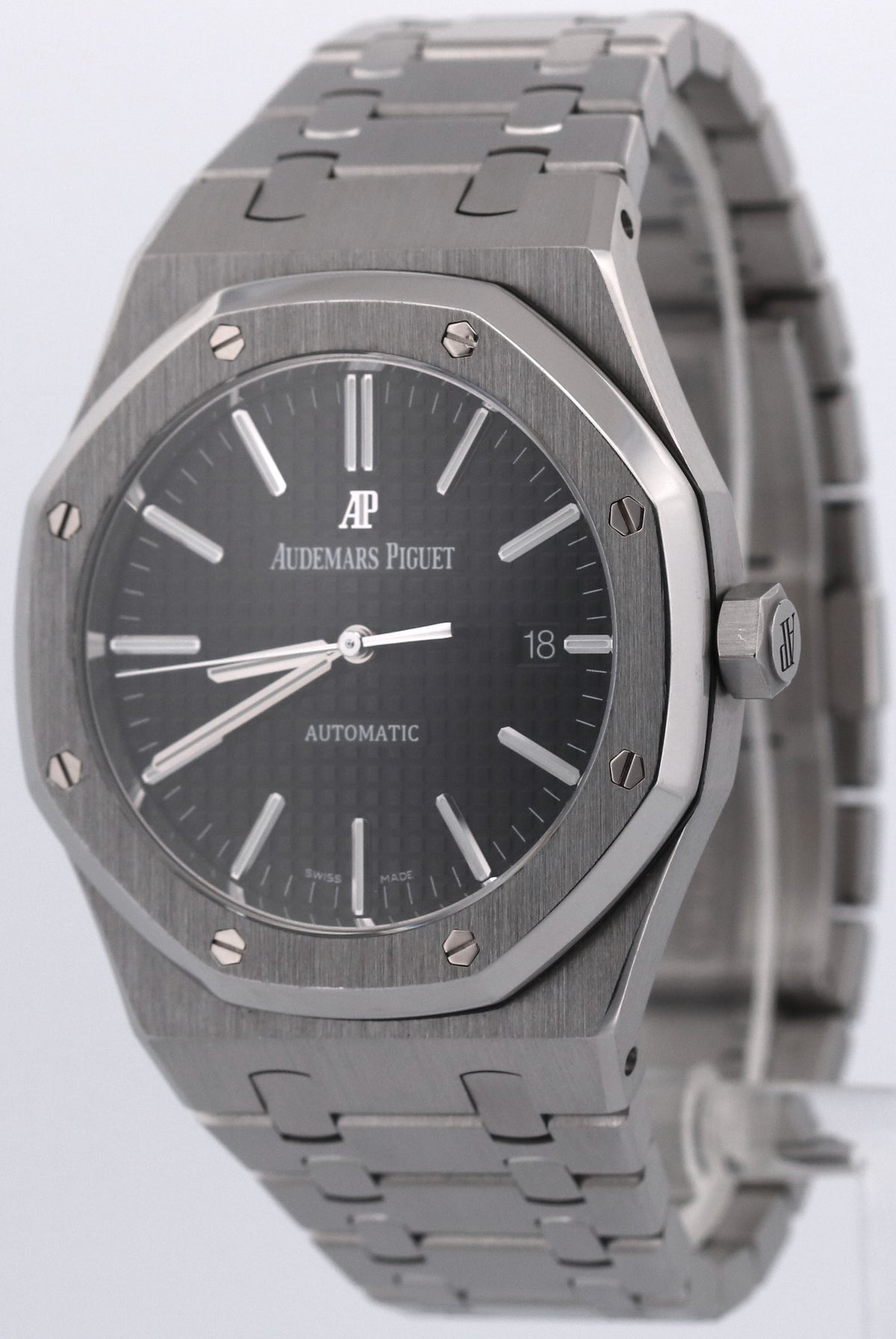Audemars Piguet Royal Oak 15400ST.OO.1220ST.01 Black 41mm Stainless Steel Watch
