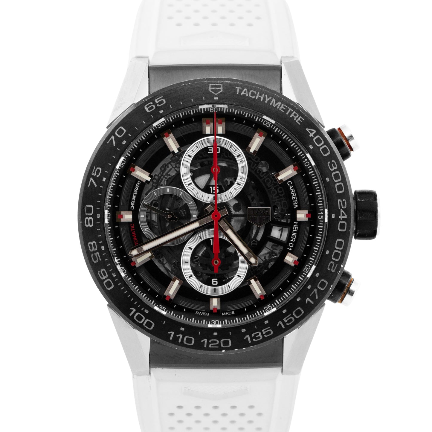 Tag Heuer Carrera Heurer 01 Skeleton PVD Black Steel 45mm CAR2A1Z.FT6044 Watch
