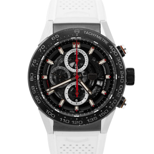 Tag Heuer Carrera Heurer 01 Skeleton PVD Black Steel 45mm CAR2A1Z.FT6044 Watch