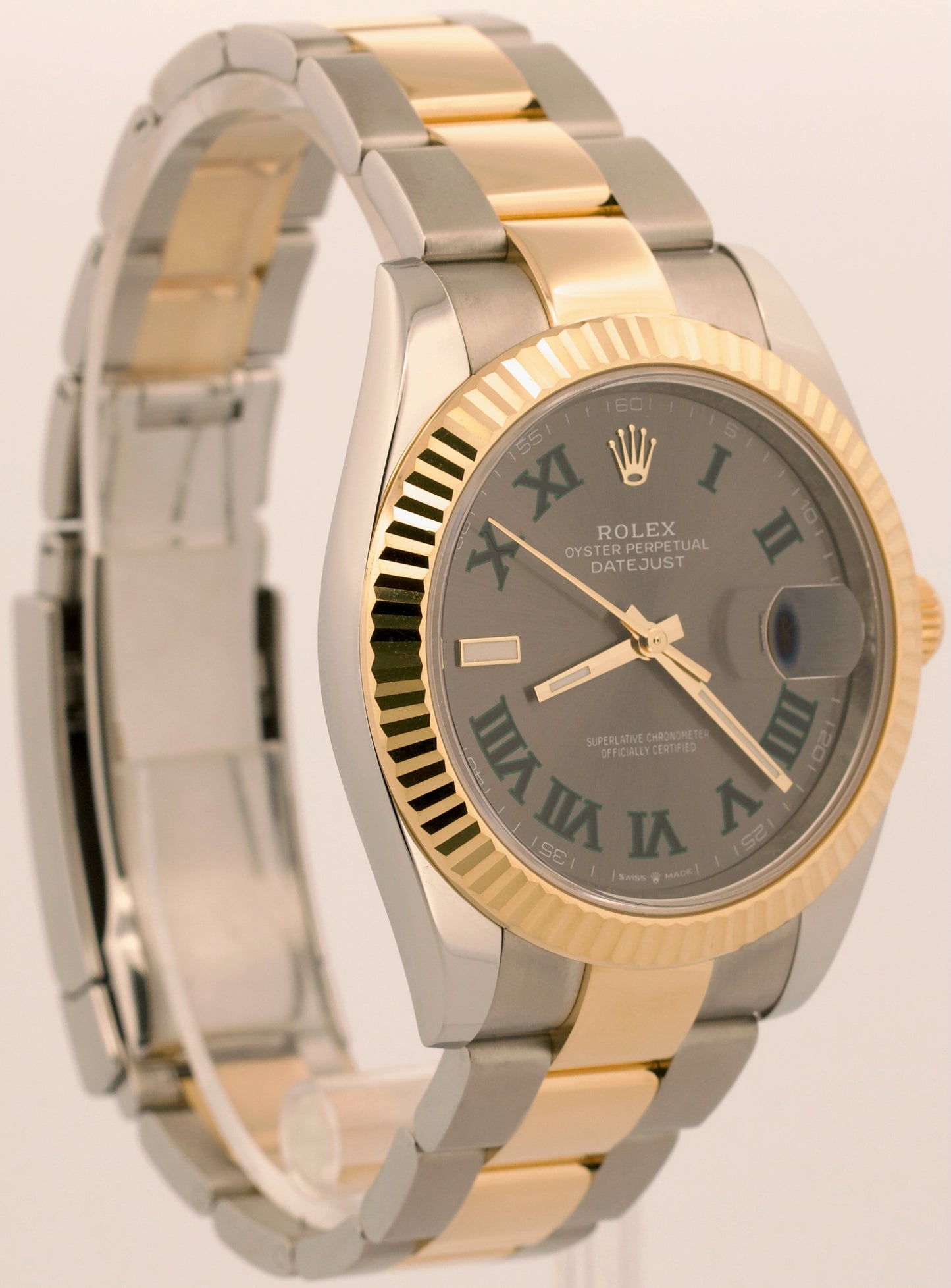 2024 PAPERS Rolex DateJust WIMBLEDON Roman 41mm 18K Steel OYSTER 41mm 126333 BOX