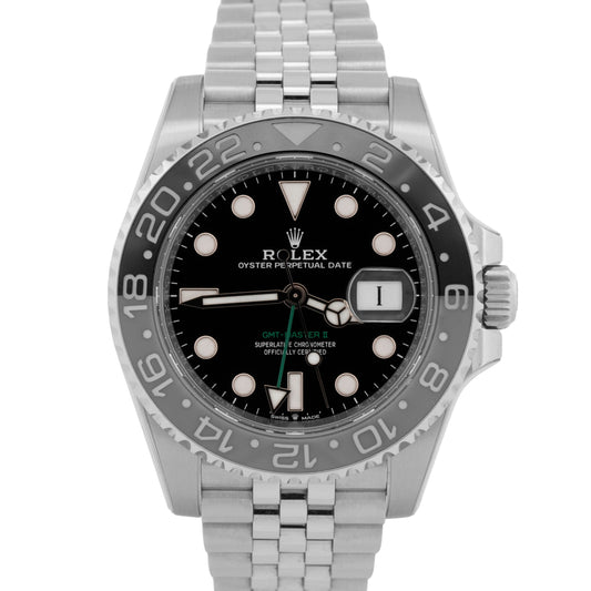 PAPERS Rolex GMT-Master II Jubilee BRUCE WAYNE Stainless Steel 126710 Watch BOX