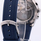 2021 Piaget Polo S Chrono P11269 Steel Blue Guilloche Rubber 42mm Box Papers