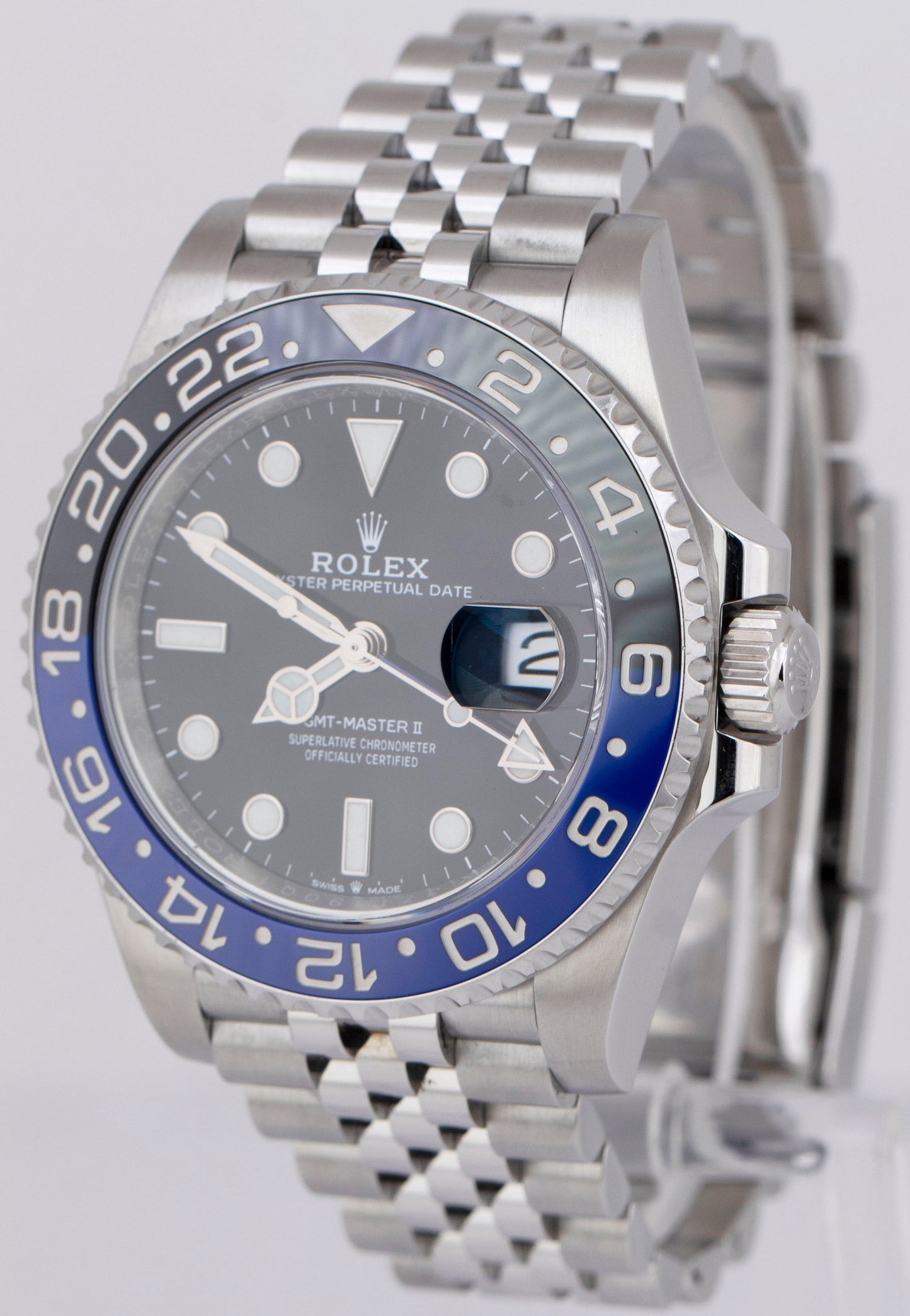 2023 NEW PAPERS Rolex GMT-Master II BATMAN Blue Jubilee 40mm 126710 BLNR B+P