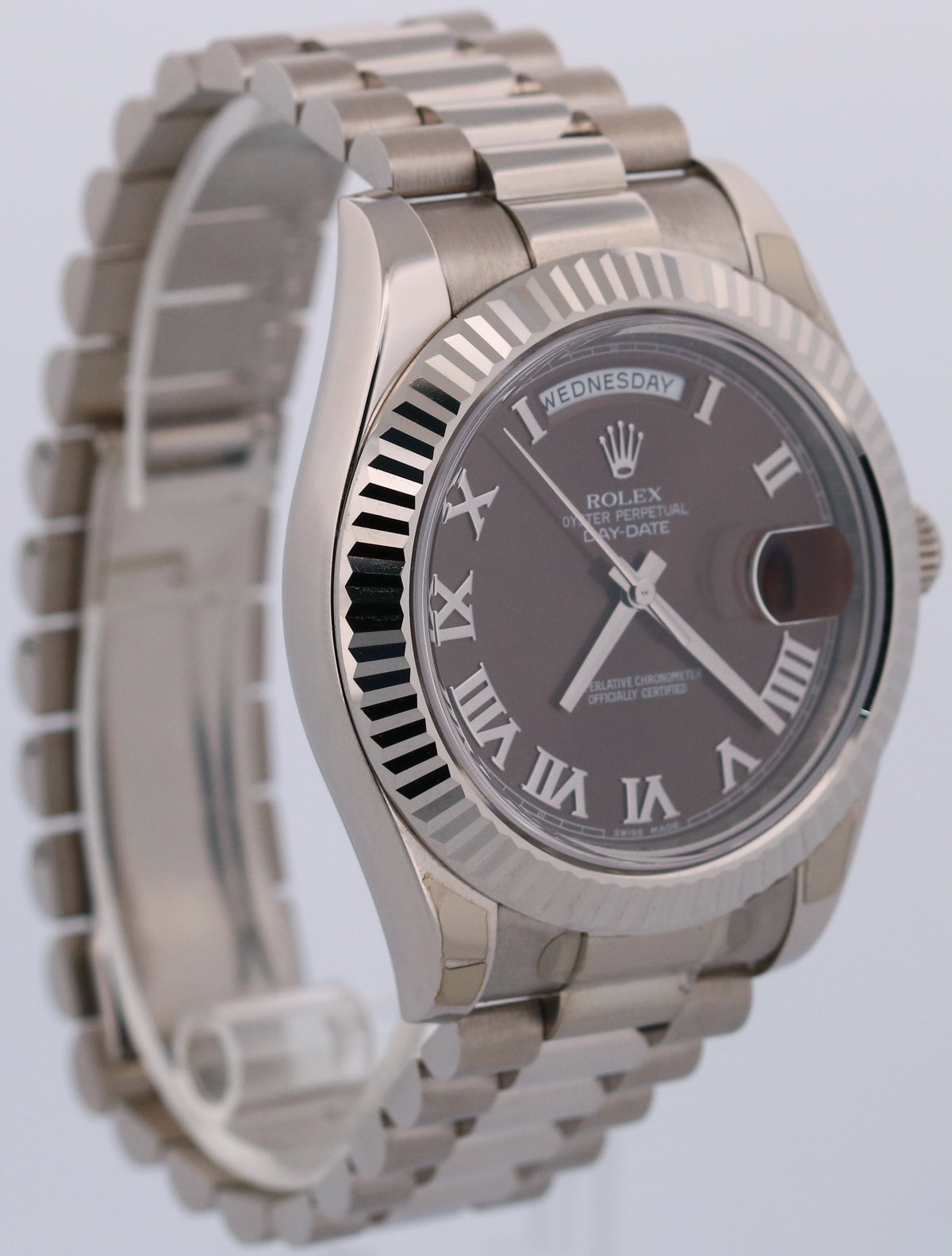 Unpolished 2020 Rolex Day-Date II President 218239 18K 41mm Bronze Box Papers
