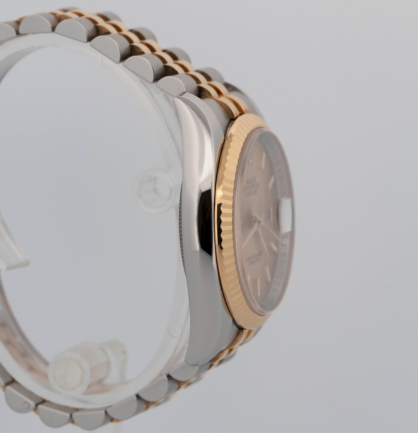 PAPERS Rolex DateJust 36mm CHAMPAGNE Two-Tone 18K Yellow Gold JUBILEE 116233 BOX
