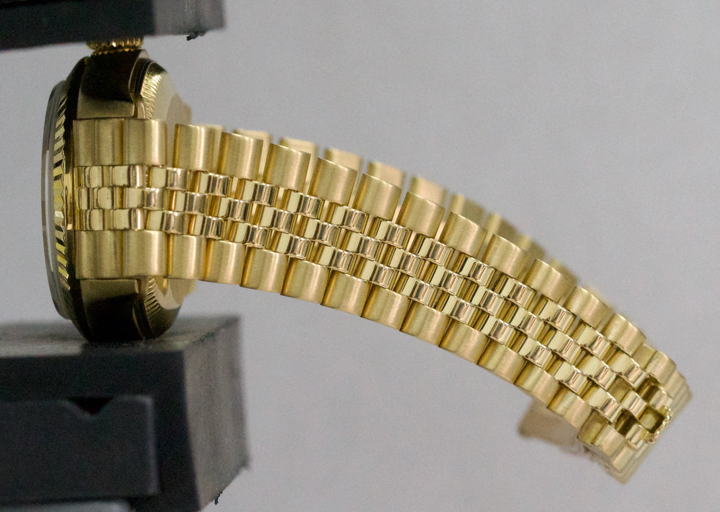 2000 PAPERS Rolex Oyster Perpetual 24mm CHAMPAGNE 18K Gold JUBILEE 76198 BOX