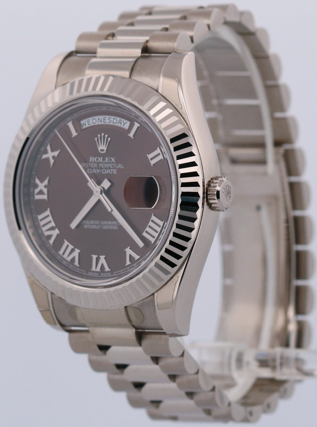 Unpolished 2020 Rolex Day-Date II President 218239 18K 41mm Bronze Box Papers