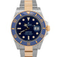 2022 PAPERS Rolex Submariner Date BLUE 41mm Ceramic 18K Gold Steel 126613 LB BOX