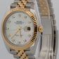 Rolex DateJust 41 126333 Mother of Pearl Diamond Steel 18K Gold 41mm Jubilee Box