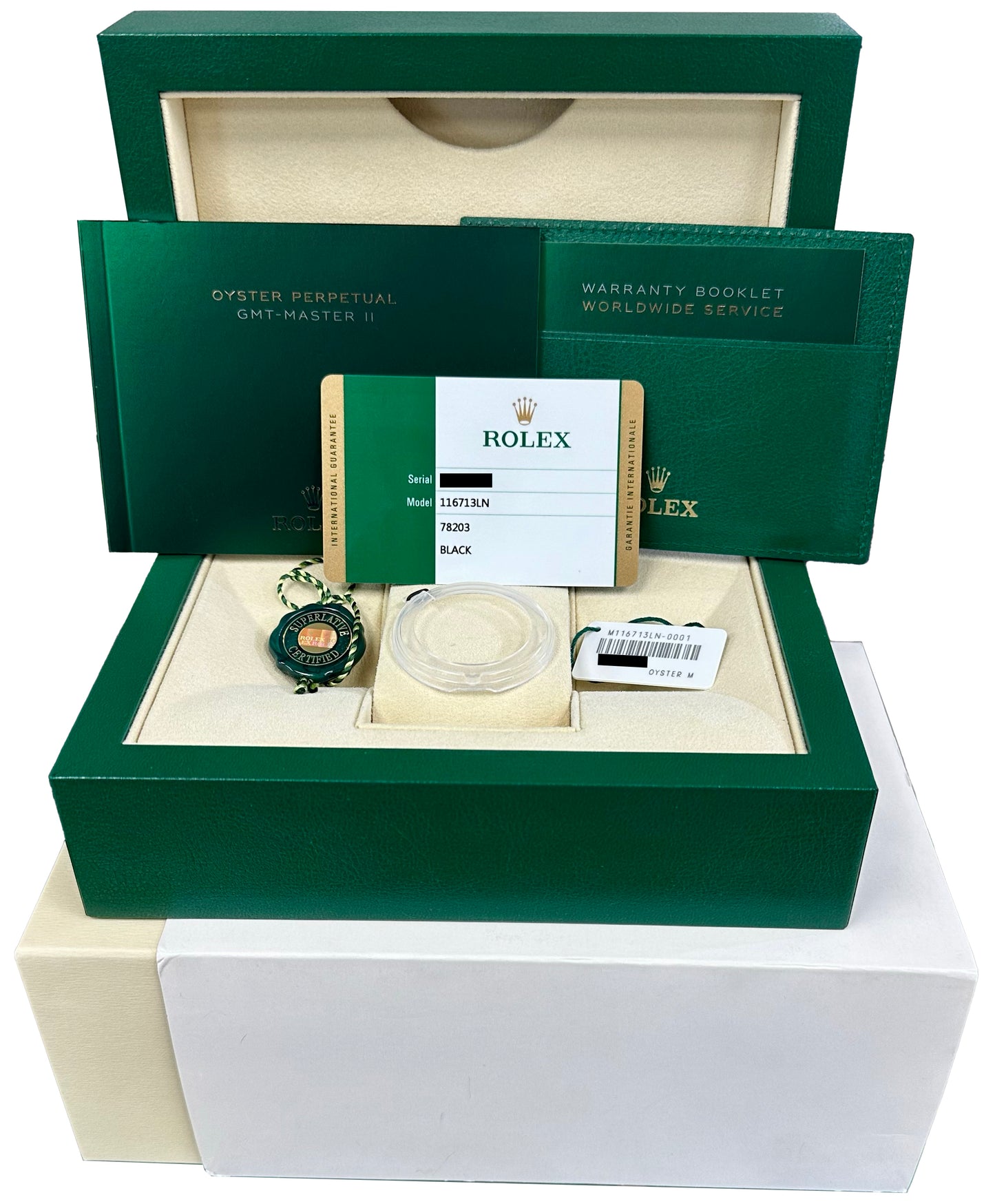 MINT 2018 Rolex GMT-Master II Ceramic Black Two-Tone Gold 40mm Watch 116713 BOX