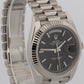 2022 Rolex Day-Date President 228239 Black 18K White Gold Fluted 40mm Box Papers