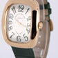 Franck Muller Galet 18k Gold Silver Green 34mm Quartz 3002MQZVVR Leather Watch