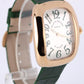 Franck Muller Galet 18k Gold Silver Green 34mm Quartz 3002MQZVVR Leather Watch