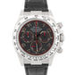 Rolex Daytona Cosmograph Black Racing Dial White Gold Leather 40mm Watch 116519