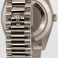 2022 Rolex Day-Date President 228239 Black 18K White Gold Fluted 40mm Box Papers