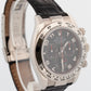 Rolex Daytona Cosmograph Black Racing Dial White Gold Leather 40mm Watch 116519